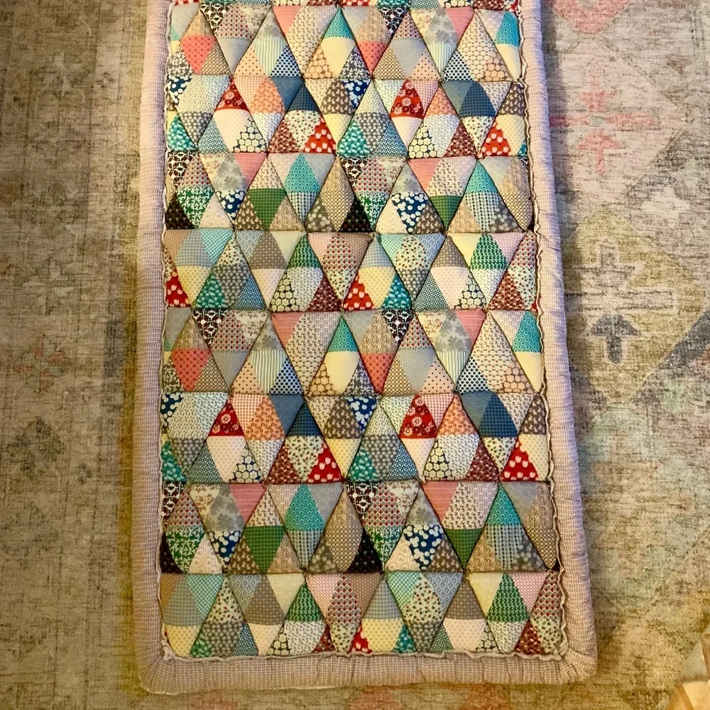NEW Quilted couch topper or decor with gripped bottom